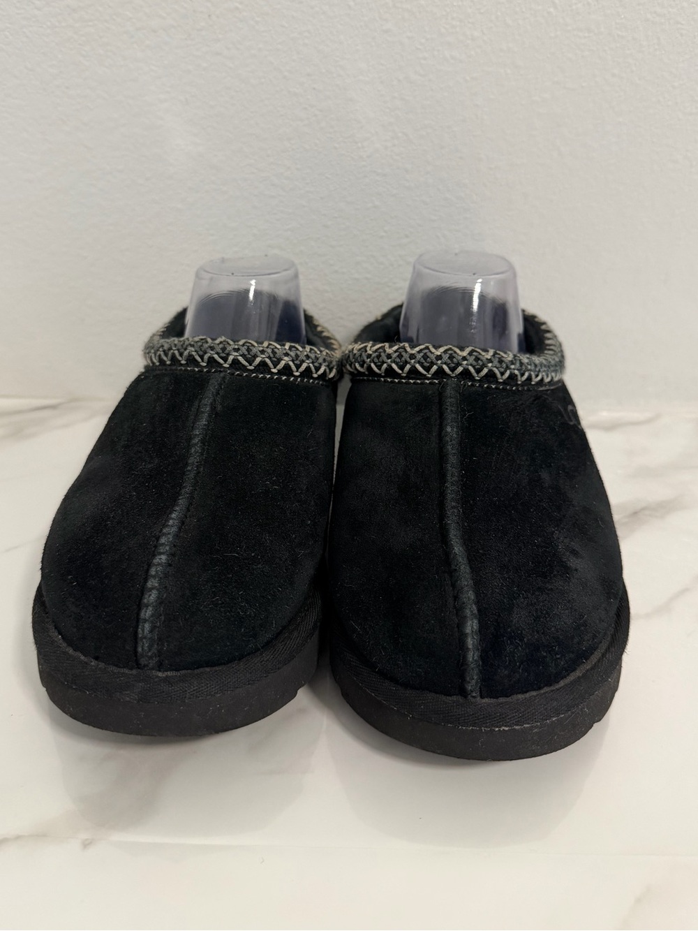 Ugg Tasman slippers black suede leather size 9